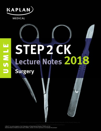 جزوات درسنامه آمادگی آزمون USMLE Step ۲ CK سال ۲۰۱۸: جراحی سال ۲۰۱۷