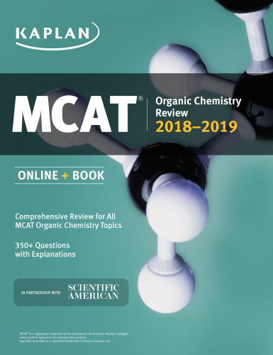 مرور شیمی آلی آزمون MCAT، سال های ۲۰۱۸-۲۰۱۹: آنلاین + کتاب ۲۰۱۷