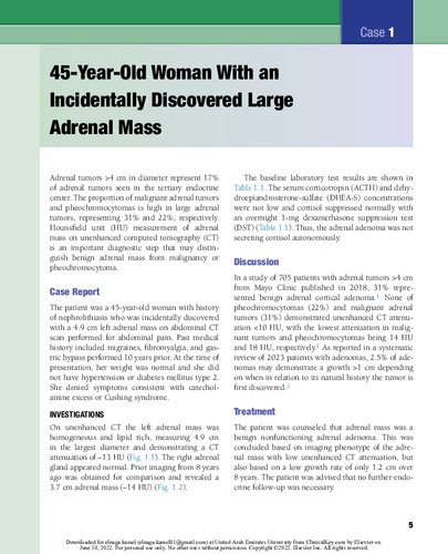 اختلالات غدد فوق کلیوی، کتاب الکترونیکی: پرونده هایی از درمانگاه غدد فوق کلیوی ۲۰۲۲