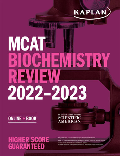 مرور بیوشیمی MCAT ‎۲۰۲۲-۲۰۲۳: آنلاین + کتاب ۲۰۲۱