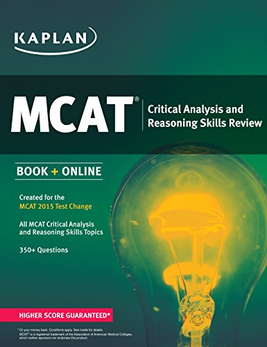 1405508.jpg مرور مهارت های استدلال و تحلیل انتقادی کاپلان MCAT: ایجاد شده برای MCAT ۲۰۱۵ ۲۰۱۴