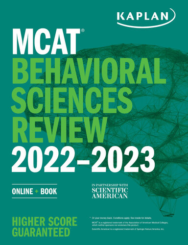 مرور علوم رفتاری آزمون MCAT ۲۰۲۲-۲۰۲۳: آنلاین + کتاب ۲۰۲۱
