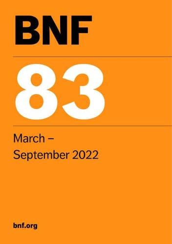 BNF 83 (فرمول ملی انگلیس) مارس 2022