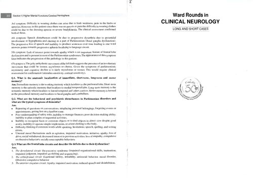 گردش‌های بالینی در نورولوژی بالینی: موارد طولانی و کوتاه