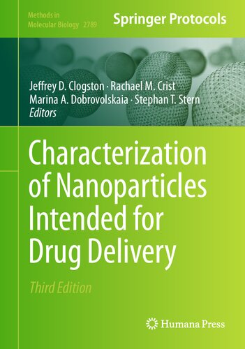 خصوصیات نانوذرات در نظر گرفته شده برای تحویل دارو