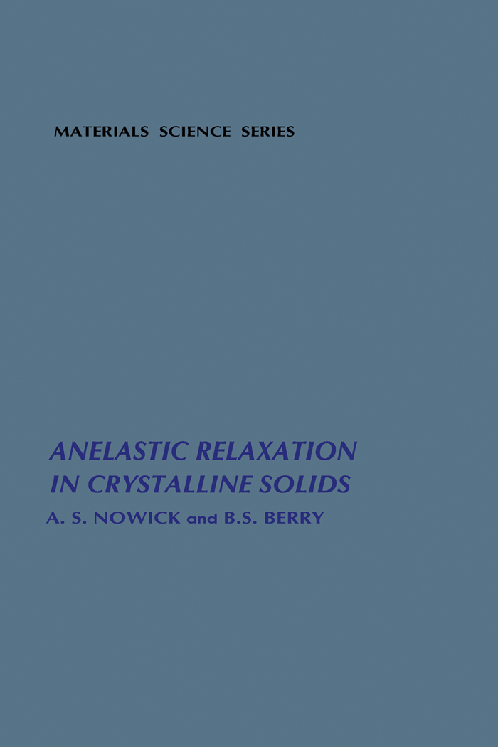 آرامش ناالاستیک در جامدات بلوری