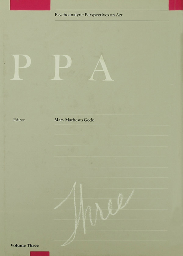 دیدگاه‌های روانکاوانه در باب هنر، جلد ۳